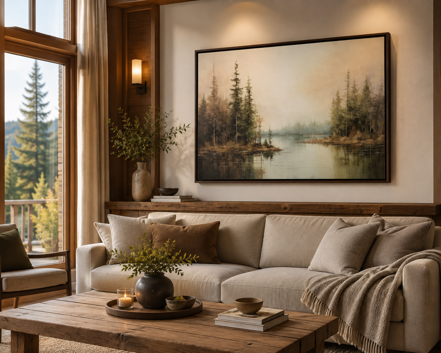 Silent Reflection In Whispering Pines