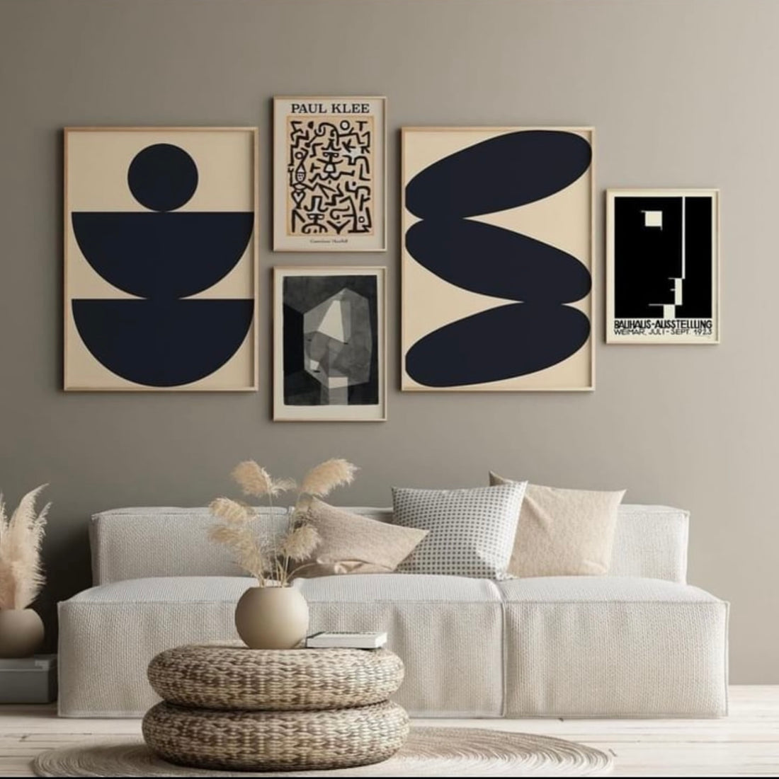 Abstract 5 frames set