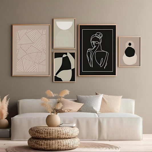 Modern Abstract Canvas Wall Art for Living Room