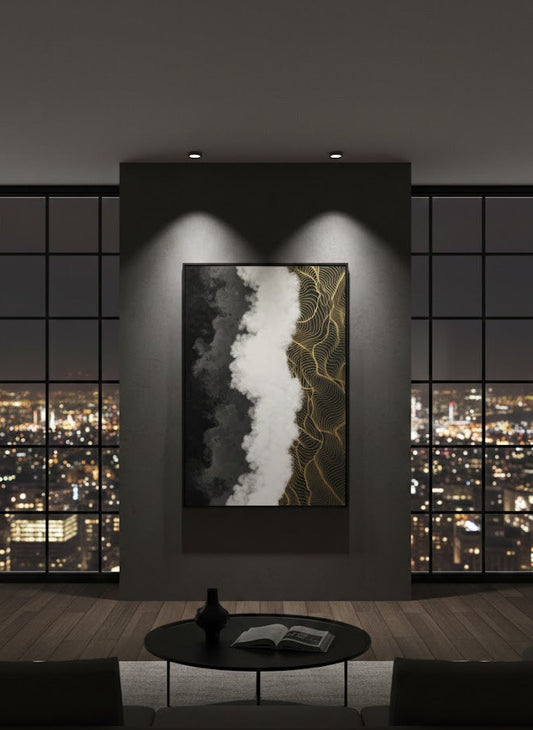 Abstract luxury wavy shape | Wall Art