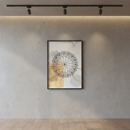 Islamic Wall Art: Arabic Calligraphy, 99 Names of Allah, Warm Tones