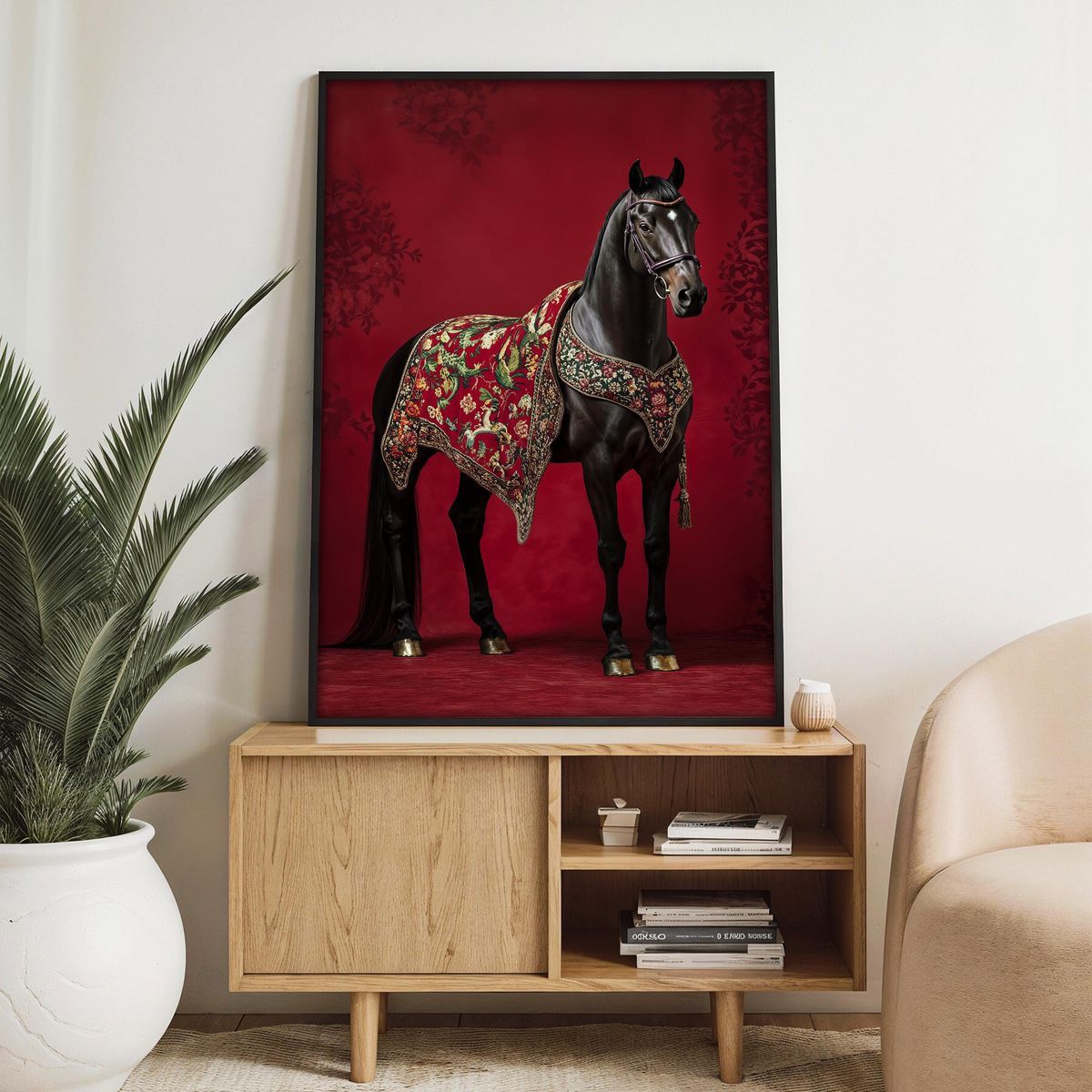The Royal Stallion Single Wall art