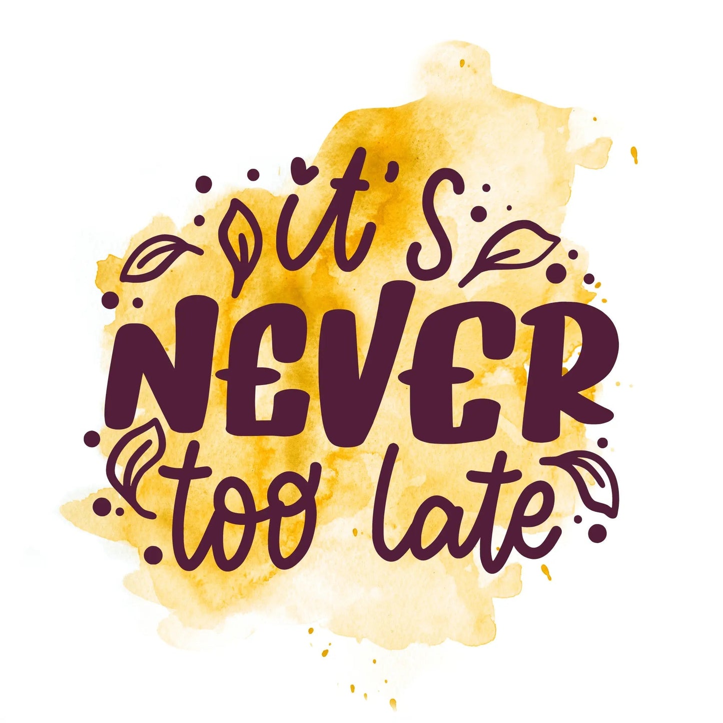 Colorful Typography Motivational Quotes (4 Panel) Wall Art
