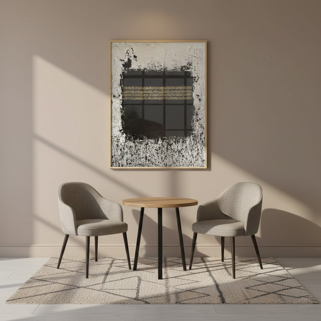 Holy Kaaba The Masses – Abstract Islamic Wall Art