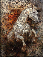 "The Warrior" Horse Frame Wall Art