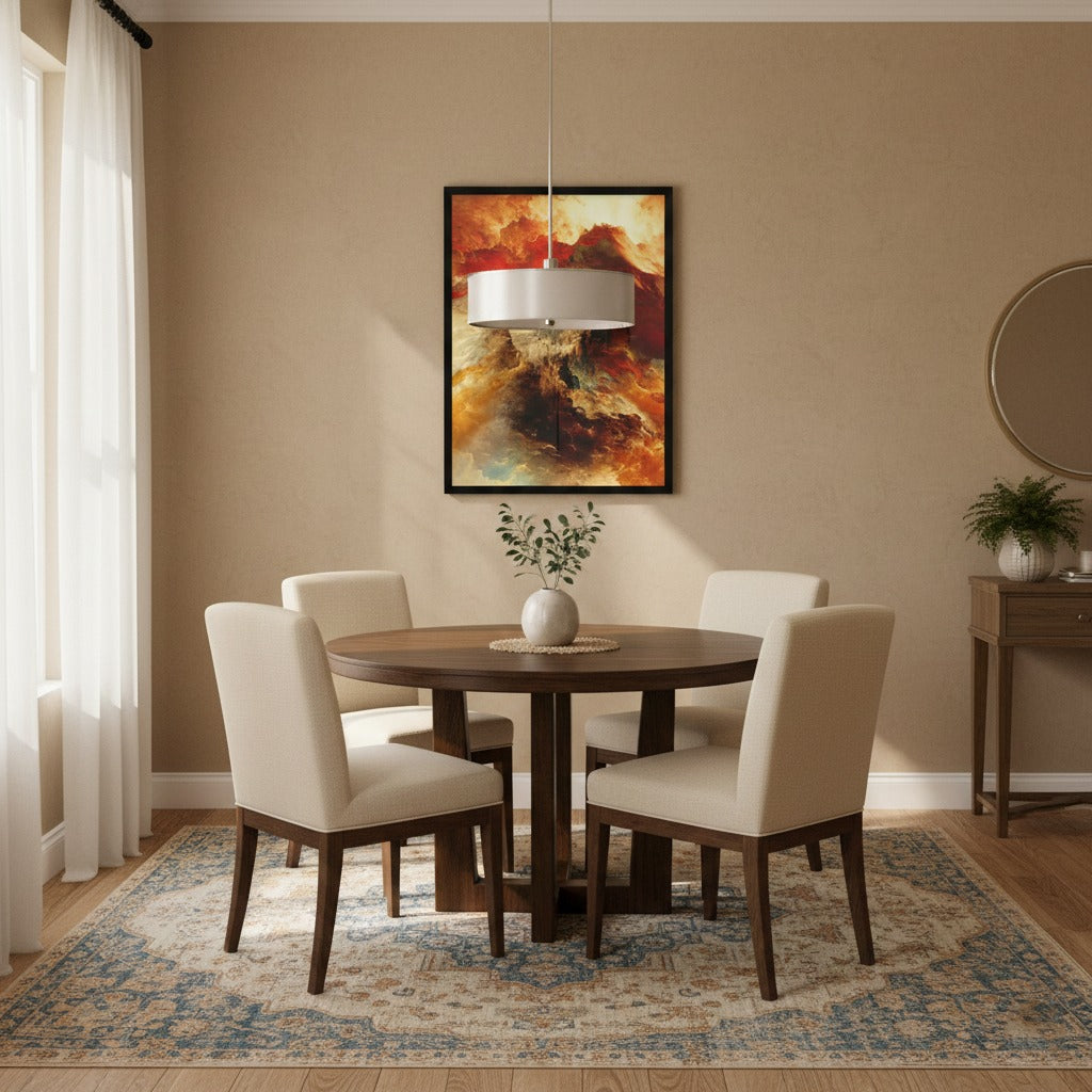 Orange Cloud abstract Canvas | Wall Art