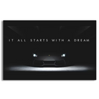 ITS ALL STARTS WITH A DREAM Canvas Frames Wall Art
