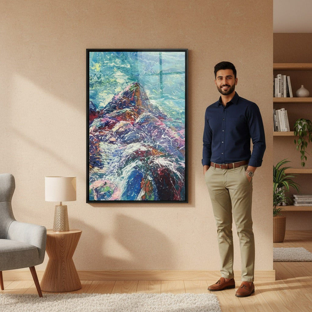 Mountain Heart Canvas Wall Art