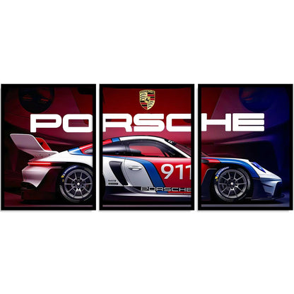 Porsche Car Framed