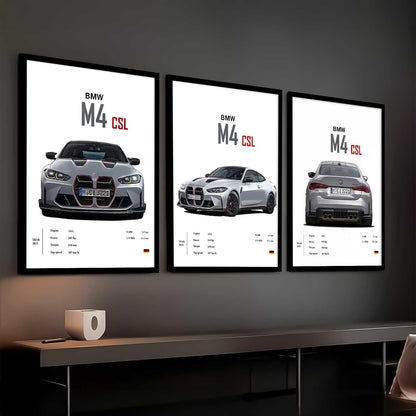 BMW M4 Cars Framed