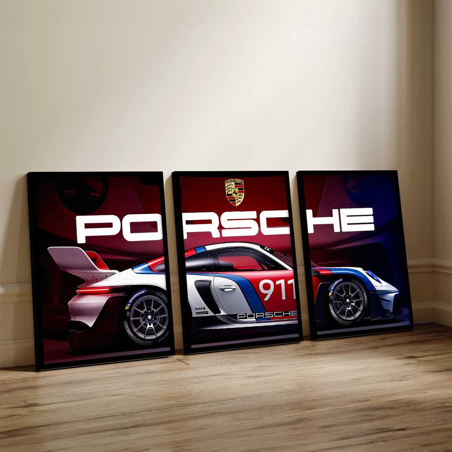 Porsche Car Framed