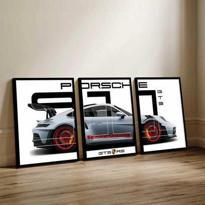 Porsche Car Framed