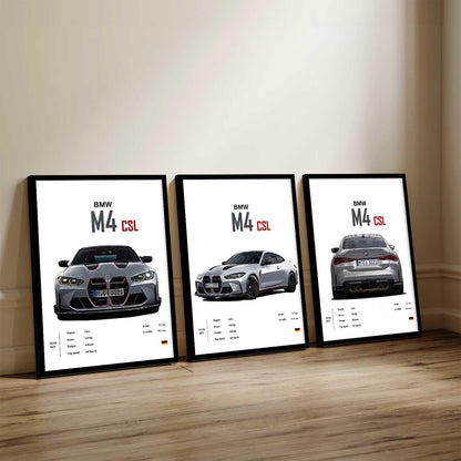 BMW M4 Cars Framed