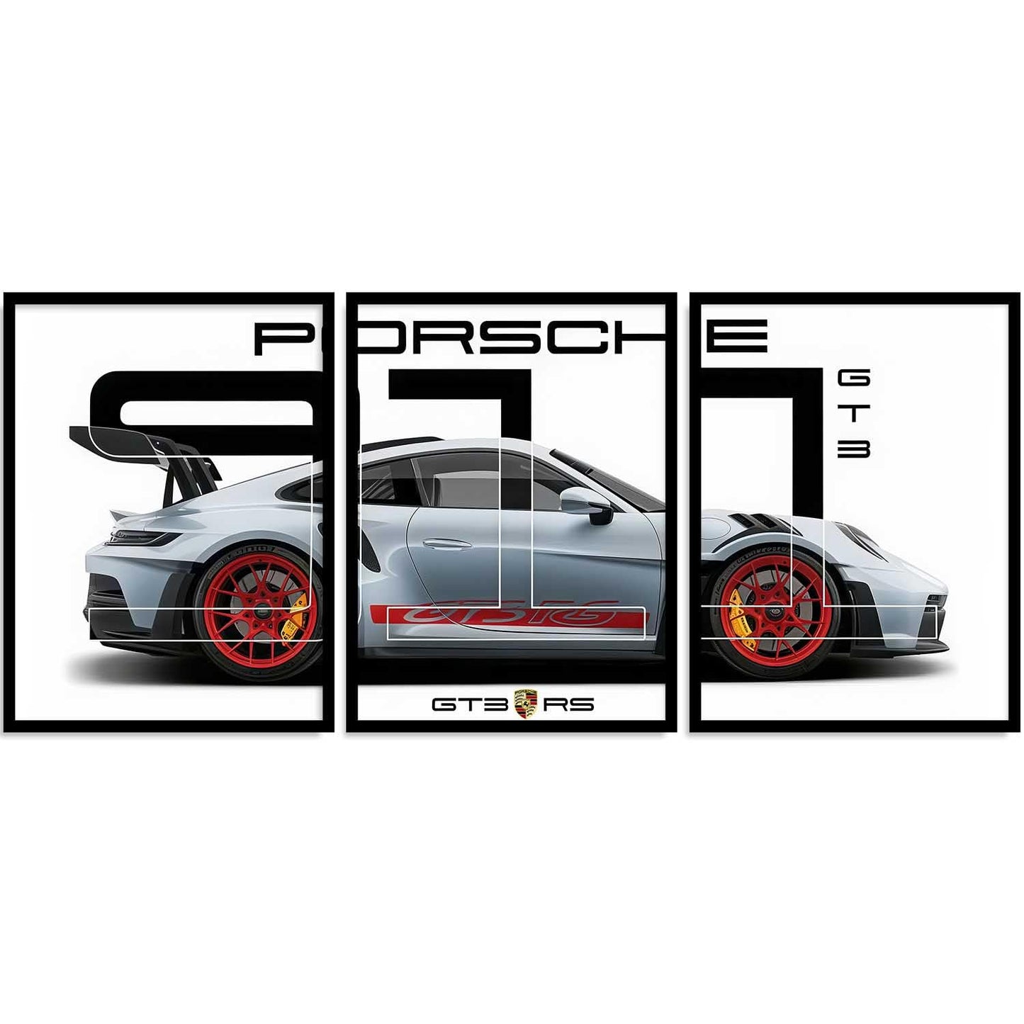 Porsche Car Framed