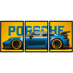 Porsche Car Framed
