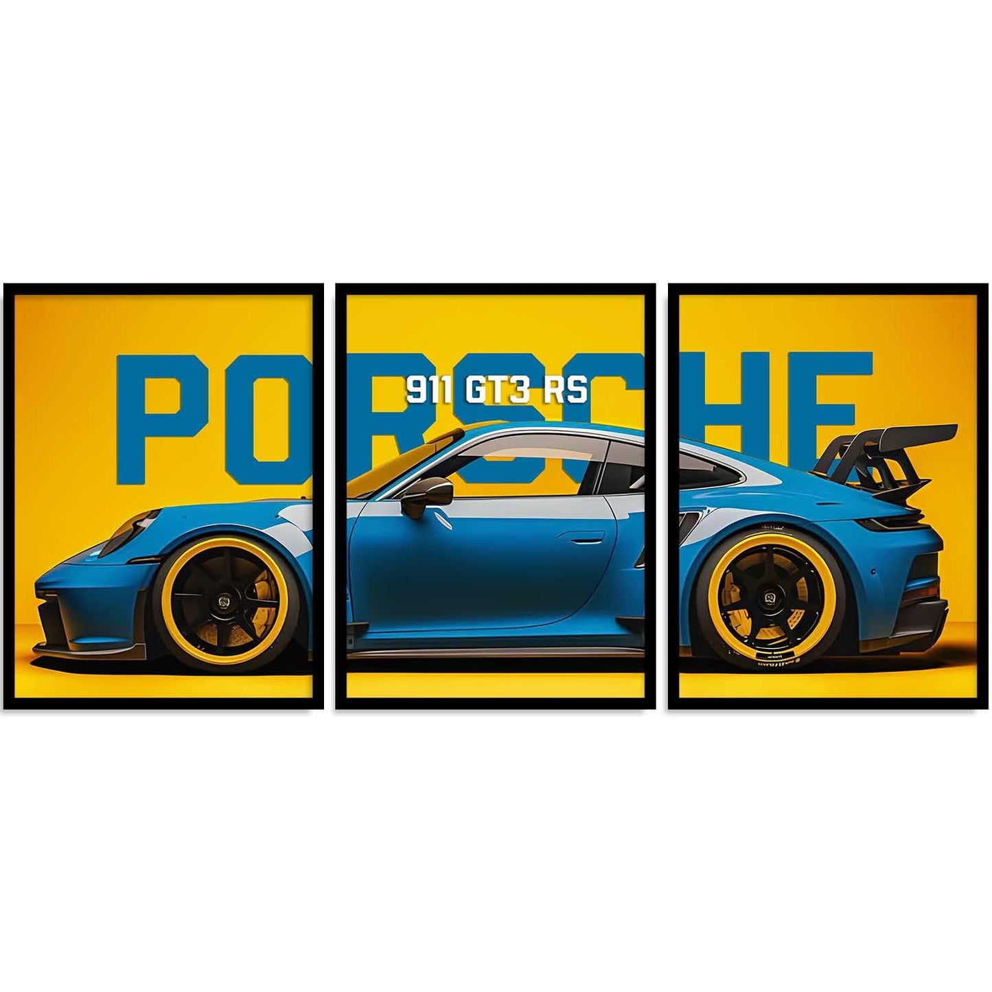 Porsche Car Framed
