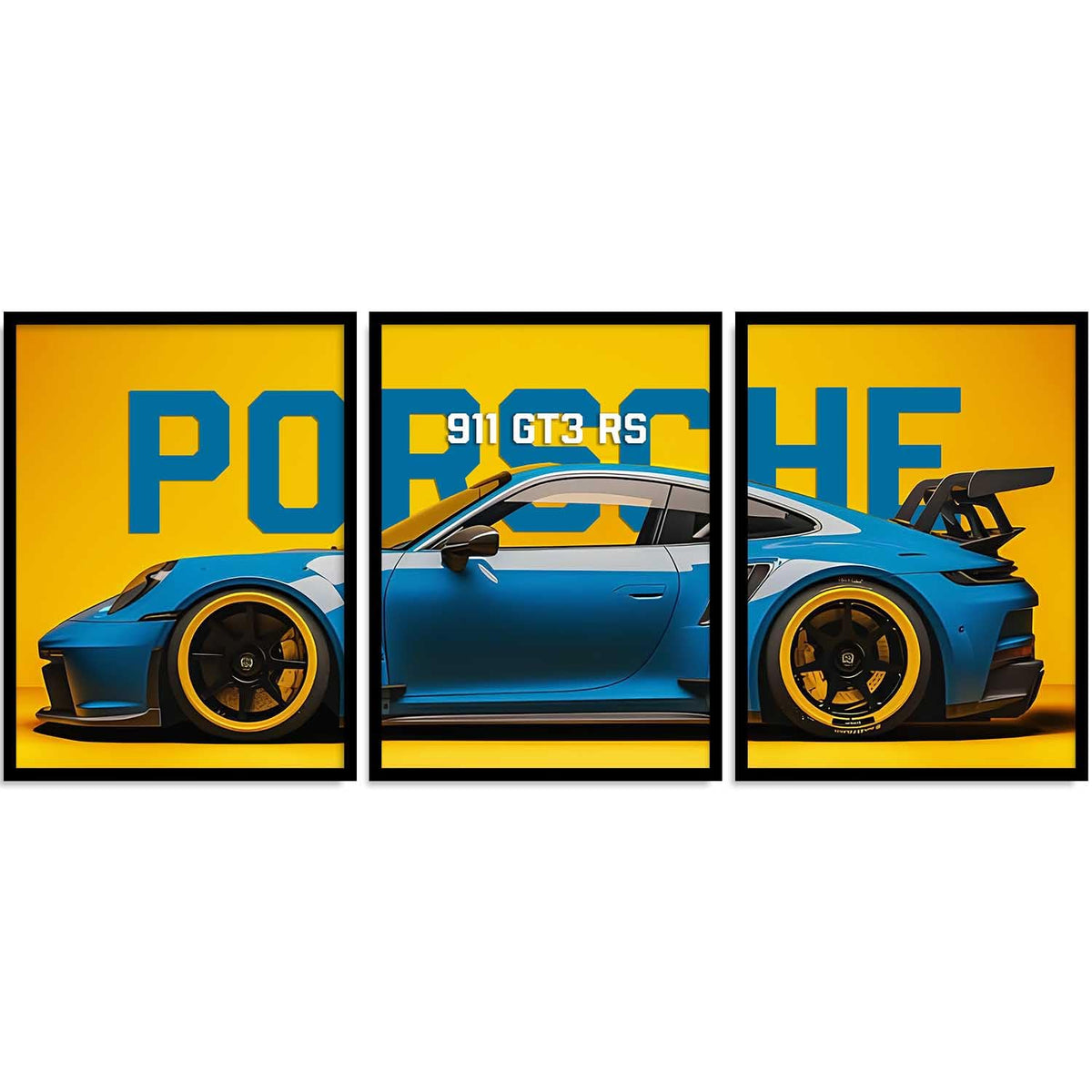 Porsche Car Framed