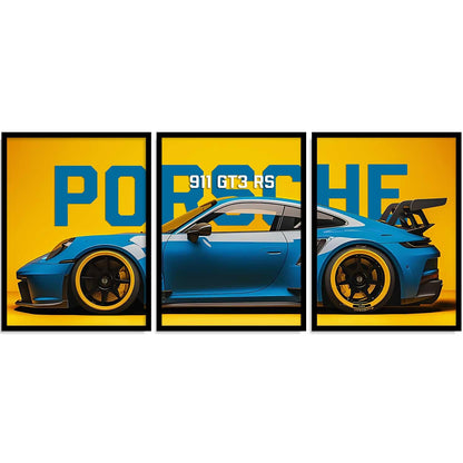Porsche Car Framed