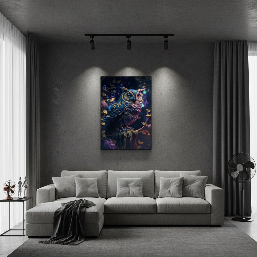 Beautiful owl bird | Wall Art