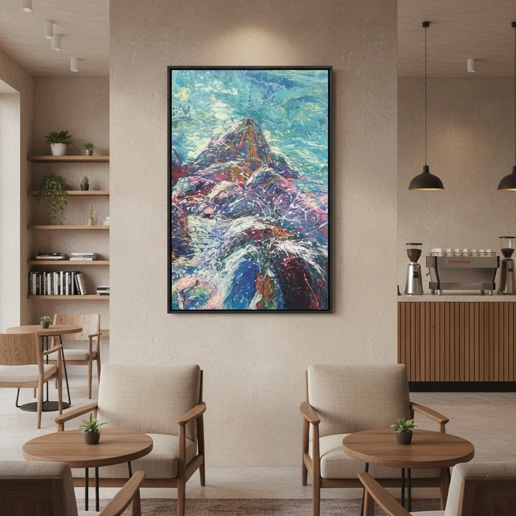 Mountain Heart Canvas Wall Art