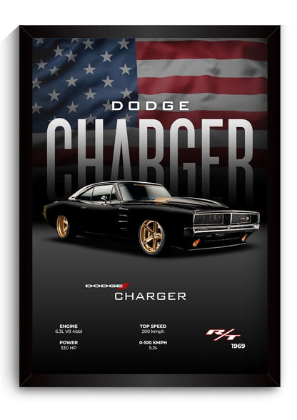 Dodge Charger Poster | Framed 1969
