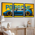 Porsche Car Framed