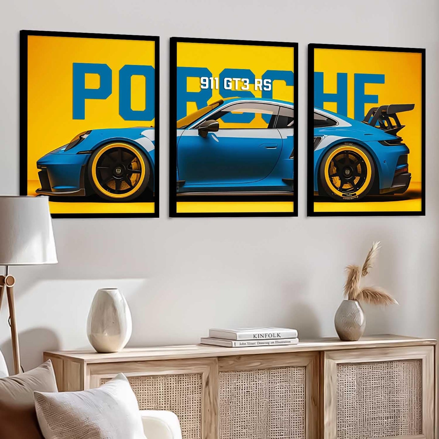 Porsche Car Framed