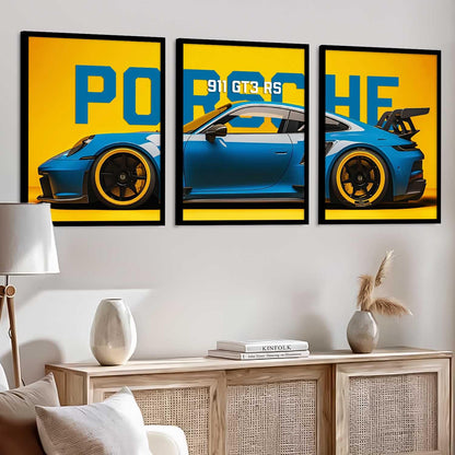 Porsche Car Framed