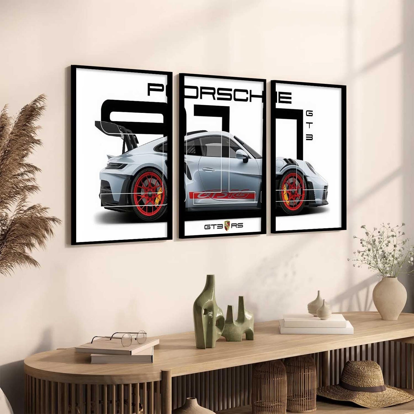 Porsche Car Framed