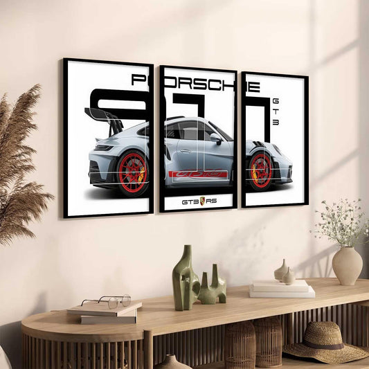 Porsche Car Framed