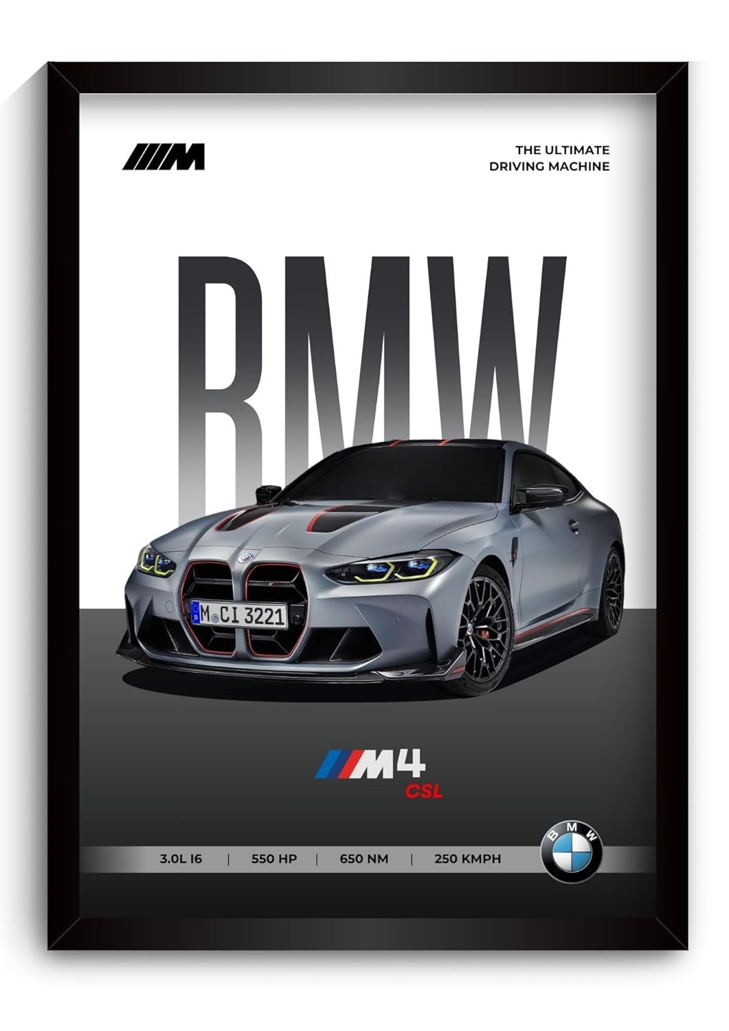 BMW M4 Poster | Framed