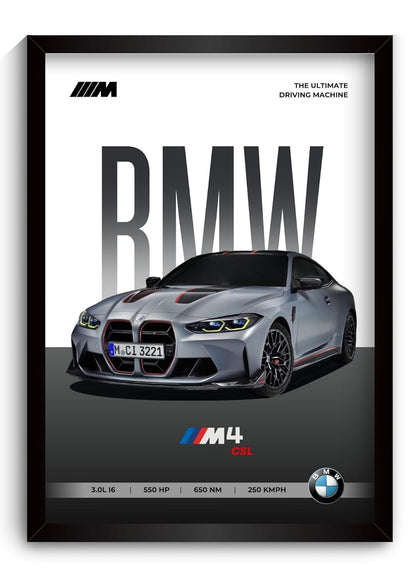 BMW M4 Poster | Framed
