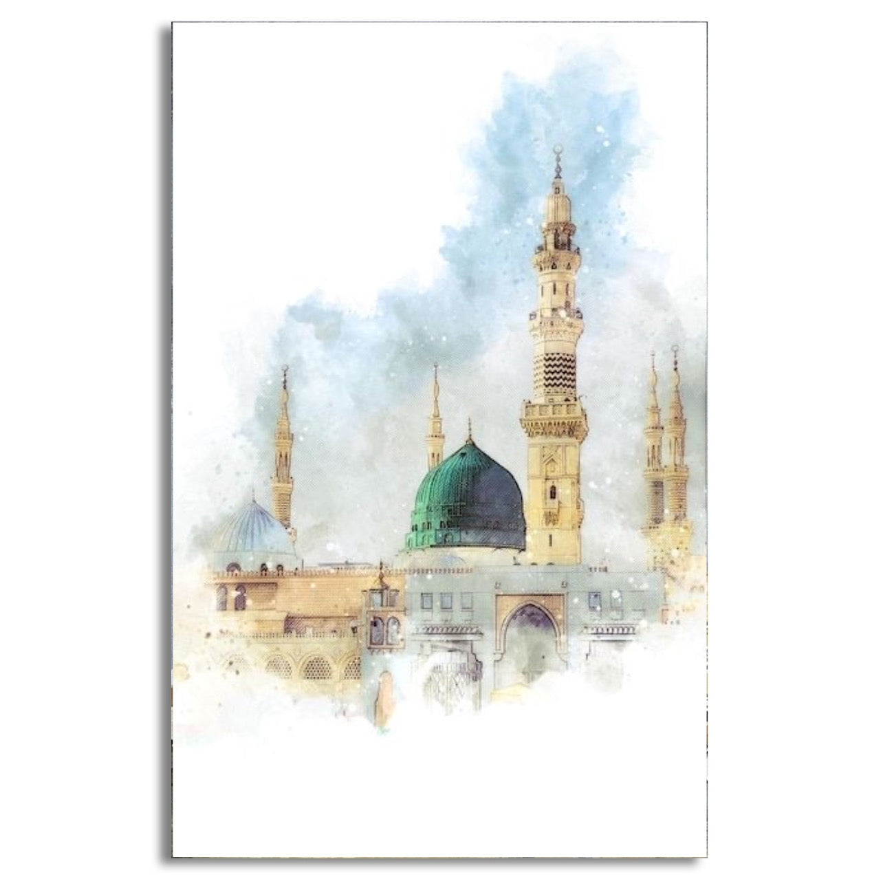 Al-masjid An-nabawi Painting style  | Wall Art