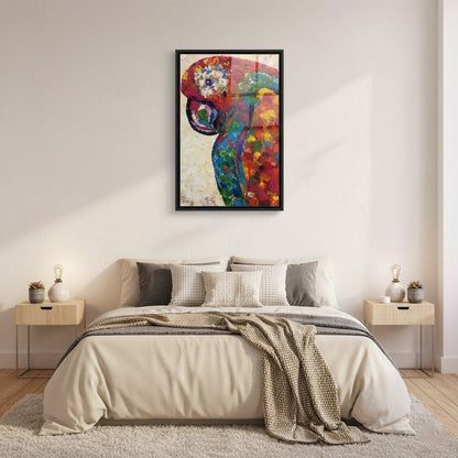 Abstract Parrot Bird Canvas Frames Wall Art
