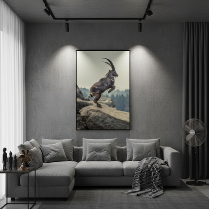 Capricorn Rock Animal Canvas | Wall Art