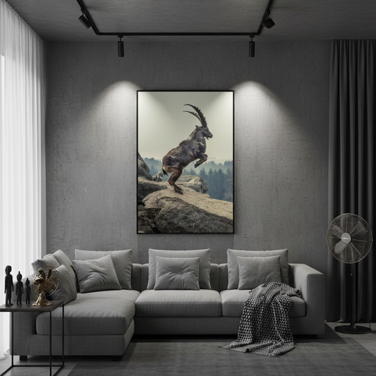 Capricorn Rock Animal Canvas | Wall Art