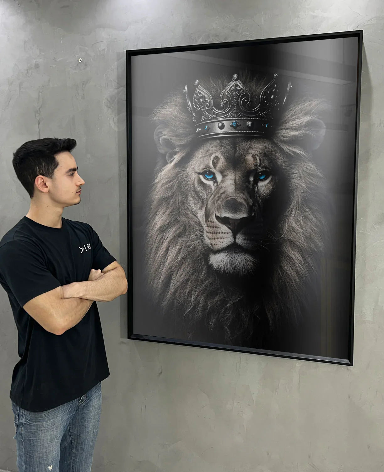 Royal Lion King Motivational Wall Art Canvas