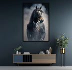 Black and White Horse In a Suit | Wall Art