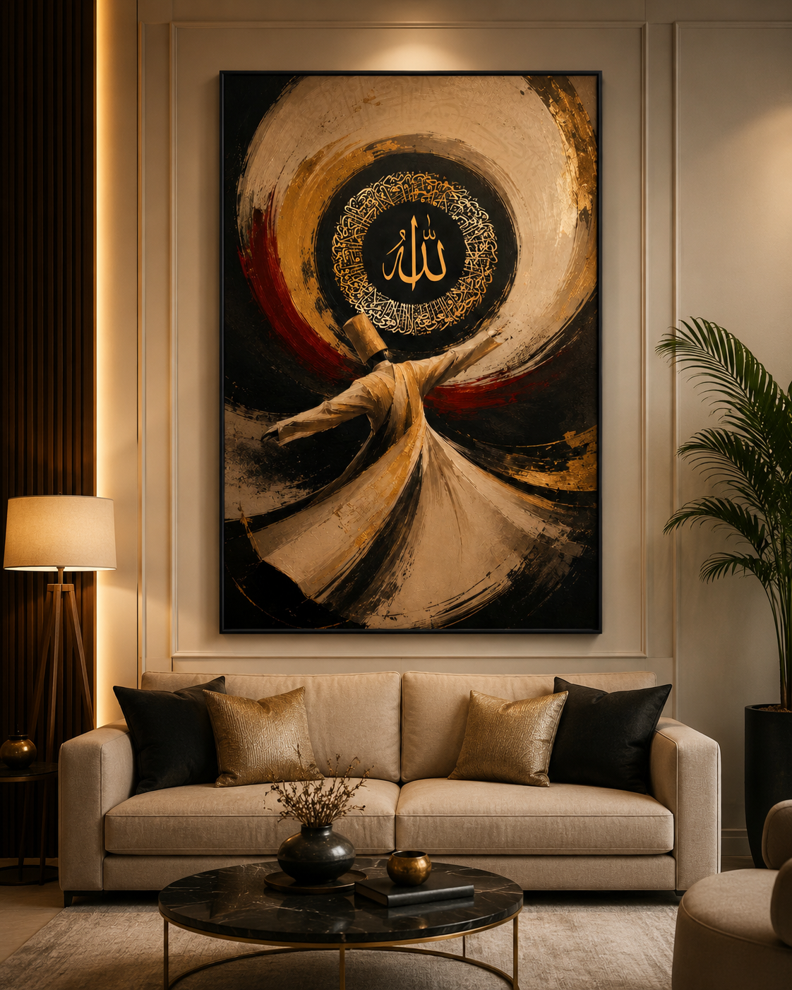Golden Vortices of the Sufi  Dervish