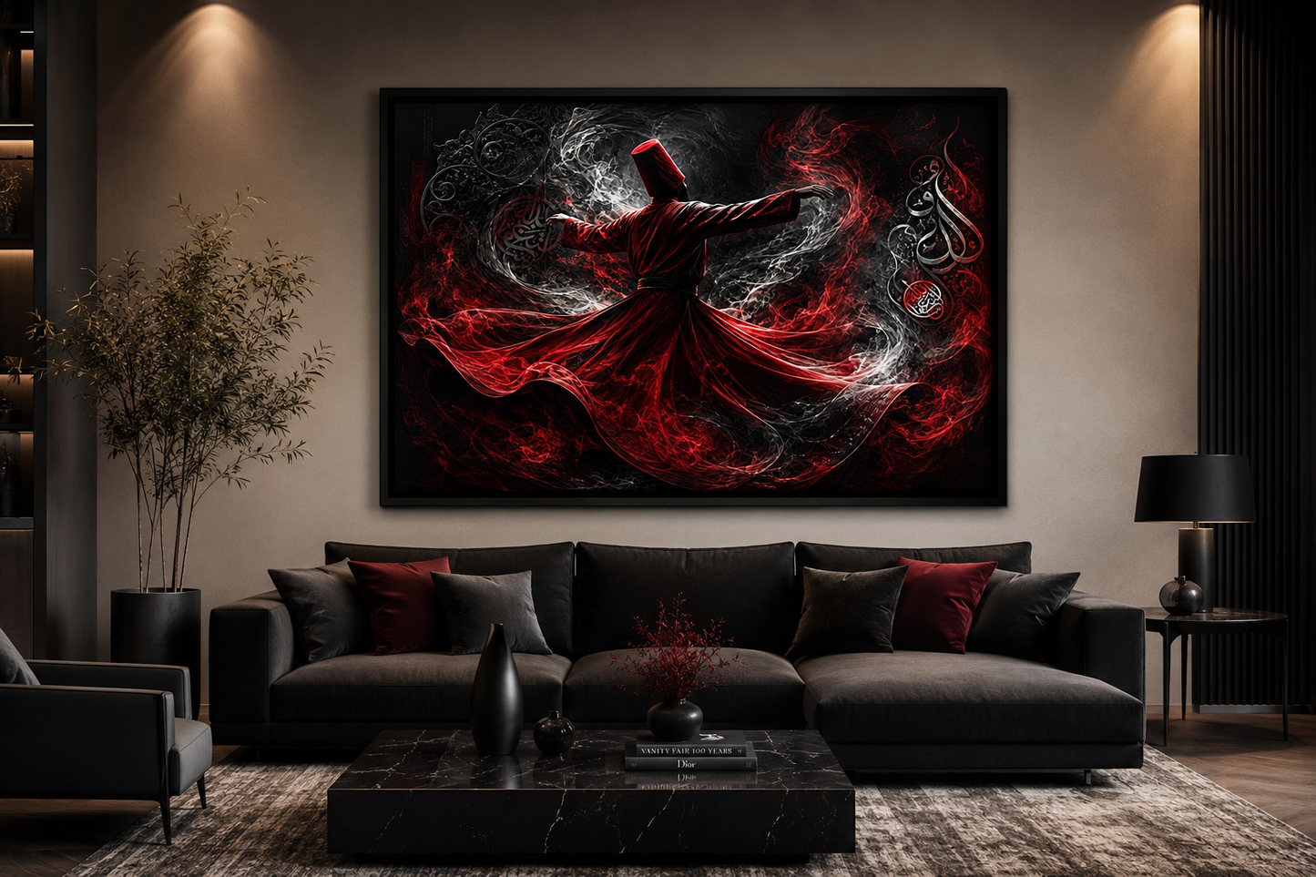 The Whirling Soul  Red Sufi Dervish