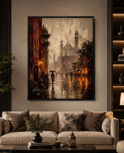 Badshahi Mosque Reflections After Rain