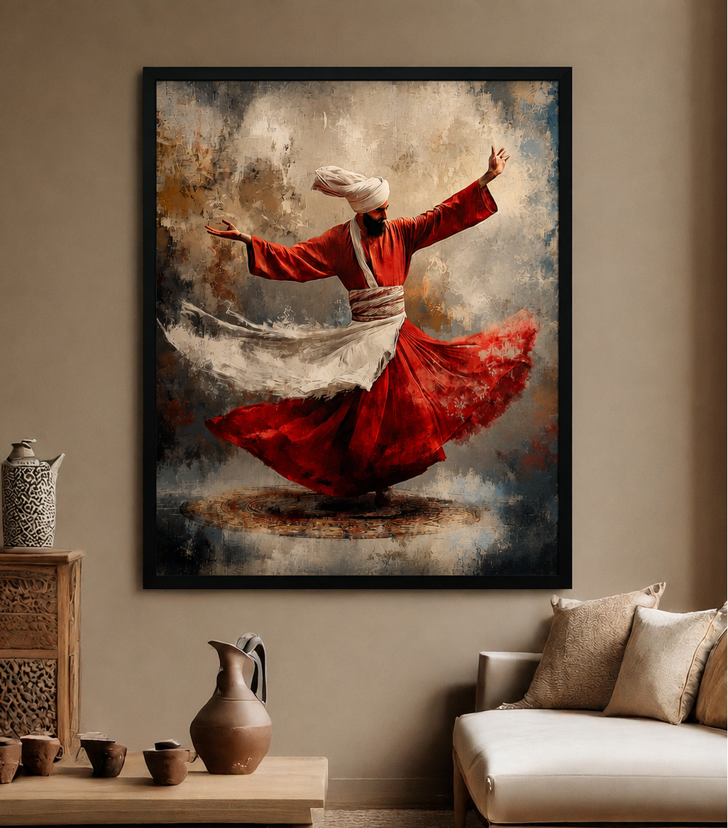 Sufi whirling dervish the dance of Love