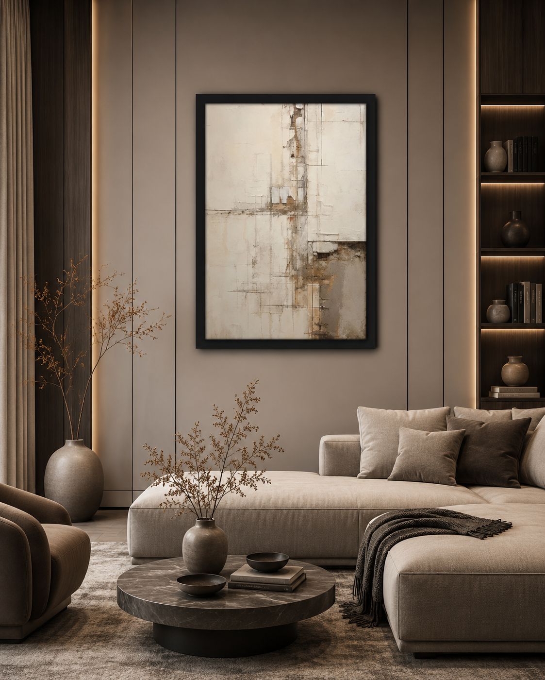 Urban Grid Abstract  | Wall Art