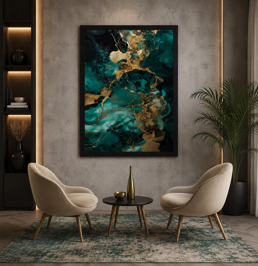 Royal Opulence Abstract | Wall Art