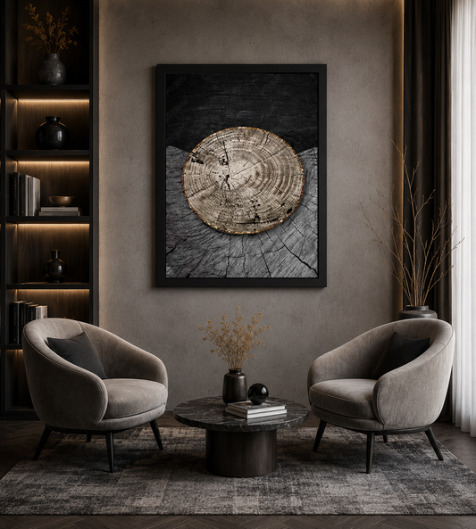 Heartwood Harmony Abstract | Wall Art