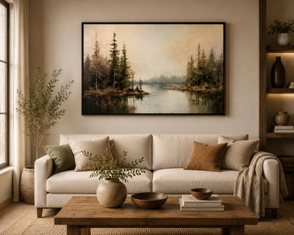 Silent Reflection In Whispering Pines
