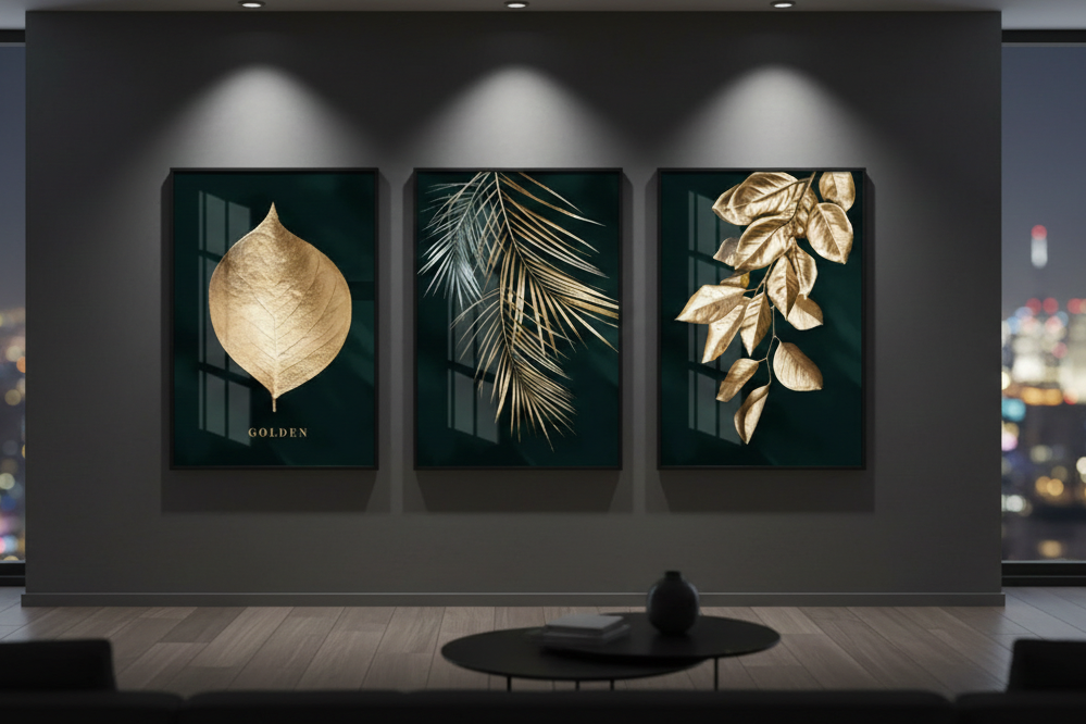Green luxe  (3panel) | Wall Art