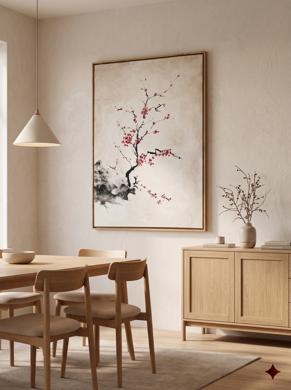 Whispering Sakura Canvas Frame Art