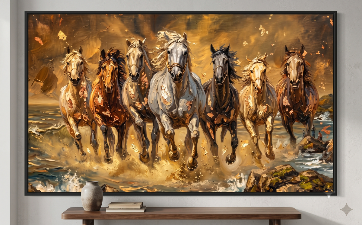 Seven Horses Frame Wall Art