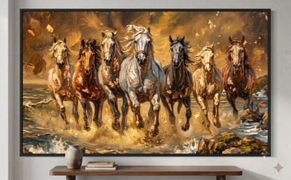 Seven Horses Frame Wall Art